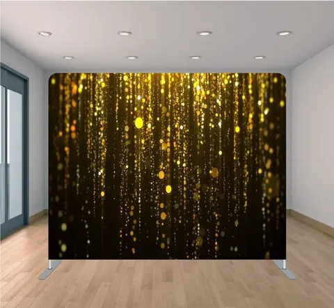 Black & Gold Bokeh Backdrop