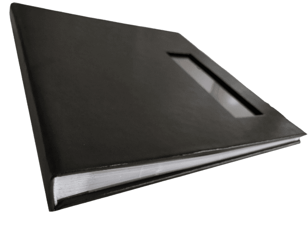 Premium Leather 10×10 Black Photo Scrapbook Album