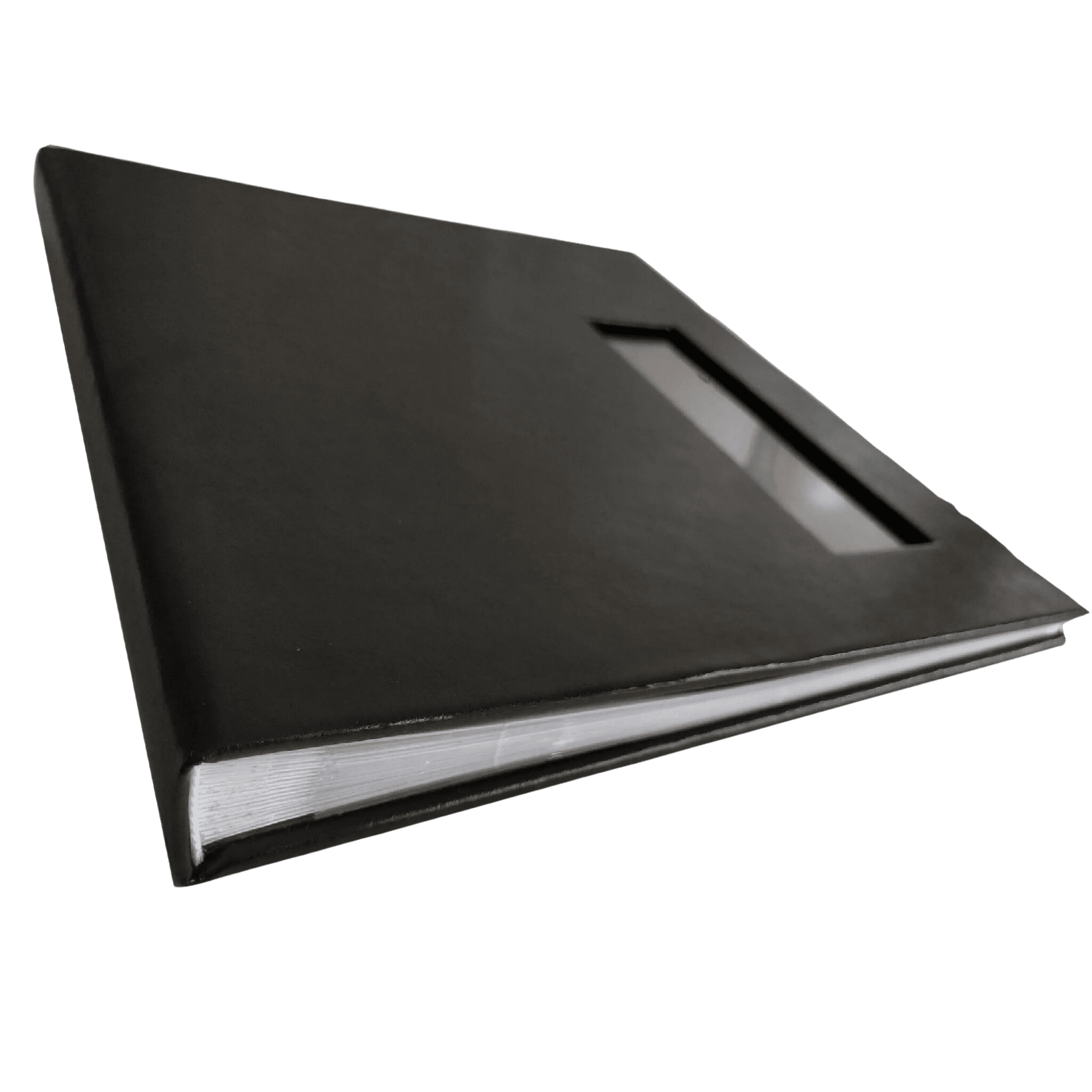 Premium Leather 10×10 Black Photo Scrapbook Album